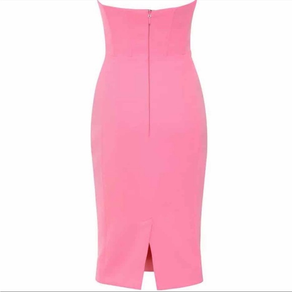 HOUSE OF CB 'Niaz' Pepto Pink Crepe Corset Dress - Picture 6 of 11